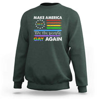 Funny Make America Gay Again 8647 Sweatshirt Rainbow Betsy Ross Flag - Wonder Print Shop