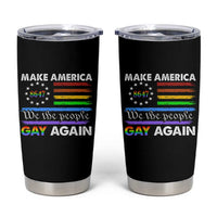Funny Make America Gay Again 8647 Tumbler Cup Rainbow Betsy Ross Flag - Wonder Print Shop