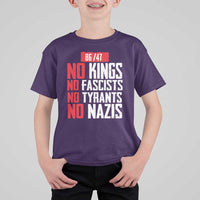 No Kings No Fascists No Tyrants No Nazis 8647 T Shirt For Kid - Wonder Print Shop