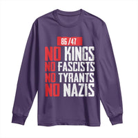 No Kings No Fascists No Tyrants No Nazis 8647 Long Sleeve Shirt - Wonder Print Shop