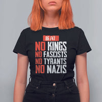 No Kings No Fascists No Tyrants No Nazis 8647 T Shirt For Women - Wonder Print Shop