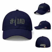 Funny No 1 Hunting Dad Baseball Cap Number One Hunter Fathers Day