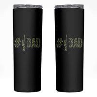 Funny No 1 Hunting Dad Skinny Tumbler Number One Hunter Fathers Day - Wonder Print Shop