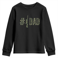 Funny No 1 Hunting Dad Youth Sweatshirt Number One Hunter Fathers Day - Wonder Print Shop