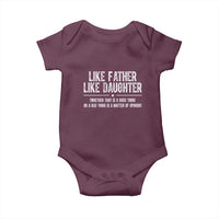 Funny Like Father Like Daughter Whether That Is A Good Thing Baby Onesie Girl Dad Fathers Day - Wonder Print Shop