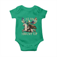 Funny Regulators Mount Up 4th Of July George Washington Baby Onesie American Flag Eagle - Wonder Print Shop