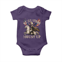 Funny Regulators Mount Up 4th Of July George Washington Baby Onesie American Flag Eagle - Wonder Print Shop