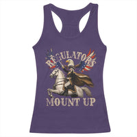 Funny Regulators Mount Up 4th Of July George Washington Racerback Tank Top American Flag Eagle - Wonder Print Shop