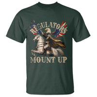 Funny Regulators Mount Up 4th Of July George Washington T Shirt American Flag Eagle - Wonder Print Shop