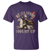 Funny Regulators Mount Up 4th Of July George Washington T Shirt American Flag Eagle - Wonder Print Shop