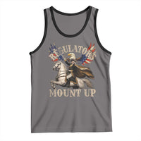 Funny Regulators Mount Up 4th Of July George Washington Tank Top American Flag Eagle - Wonder Print Shop