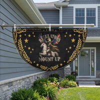 Funny Regulators Mount Up 4th Of July George Washington Patriotic Fan Flag American Flag Eagle