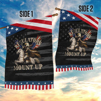 Funny Regulators Mount Up 4th Of July George Washington Patriotic Garden Flag American Flag Eagle