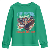 Funny The Metric System Can't Measure Freedom 4th Of July Youth Sweatshirt - Wonder Print Shop
