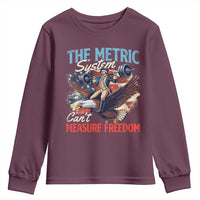 Funny The Metric System Can't Measure Freedom 4th Of July Youth Sweatshirt - Wonder Print Shop