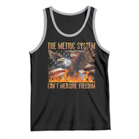 Funny The Metric System Can't Measure Freedom Tank Top 4th of July Fire Eagle USA Flag Meme - Wonder Print Shop