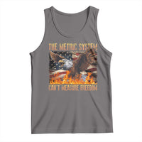 Funny The Metric System Can't Measure Freedom Tank Top 4th of July Fire Eagle USA Flag Meme - Wonder Print Shop