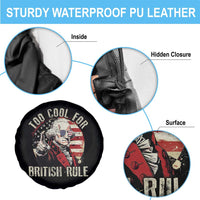 Funny Too Cool For British Rule Spare Tire Cover George Washington USA American Flag 4th of July - Wonder Print Shop
