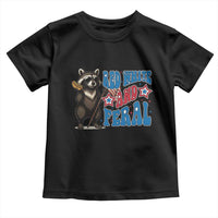 Funny Red White And Feral Toddler T Shirt Raccoon 4th of July Patriotic - Wonder Print Shop