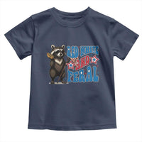 Funny Red White And Feral Toddler T Shirt Raccoon 4th of July Patriotic - Wonder Print Shop