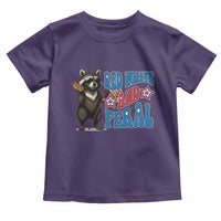 Funny Red White And Feral Toddler T Shirt Raccoon 4th of July Patriotic - Wonder Print Shop