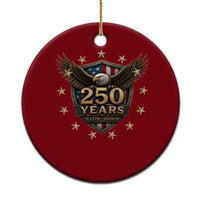 250th Anniversary USA Bald Eagle Ceramic Ornament 250 Years 4th of July 1776 2026