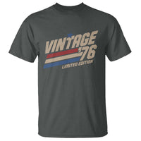 50th Birthday T Shirt Vintage 1976 50 Years Old Birthday USA Stripes