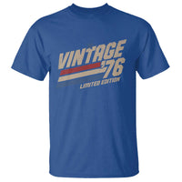 50th Birthday T Shirt Vintage 1976 50 Years Old Birthday USA Stripes