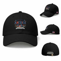 Floral 250th Birthday of America 250 Years USA Patriotic Baseball Cap