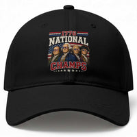 1776 National Champs Founding Father Baseball Cap Funny 4th of July Patriotic