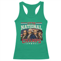1776 National Champs Founding Father Racerback Tank Top Funny 4th of July Patriotic