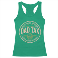 Dad Tax Quality Control Department Racerback Tank Top Funny Father Snack Checker