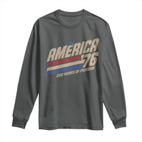 250th Anniversary USA America 76 Long Sleeve Shirt 250 Years Of Freedom 1776 2026 Retro