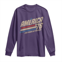 250th Anniversary USA America 76 Long Sleeve Shirt 250 Years Of Freedom 1776 2026 Retro