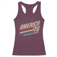 250th Anniversary USA America 76 Racerback Tank Top 250 Years Of Freedom 1776 2026 Retro