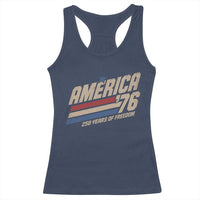 250th Anniversary USA America 76 Racerback Tank Top 250 Years Of Freedom 1776 2026 Retro