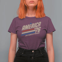 250th Anniversary USA America 76 T Shirt For Women 250 Years Of Freedom 1776 2026 Retro