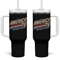 250th Anniversary USA America 76 Tumbler With Handle 250 Years Of Freedom 1776 2026 Retro