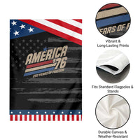 250th Anniversary USA America 76 Patriotic Garden Flag 250 Years Of Freedom 1776 2026 Retro