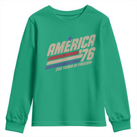 250th Anniversary USA America 76 Youth Sweatshirt 250 Years Of Freedom 1776 2026 Retro