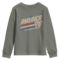 250th Anniversary USA America 76 Youth Sweatshirt 250 Years Of Freedom 1776 2026 Retro