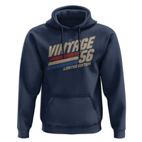 70th Birthday Hoodie Vintage 1956 70 Years Old Birthday USA Stripes