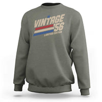 70th Birthday Sweatshirt Vintage 1956 70 Years Old Birthday USA Stripes