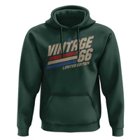 60th Birthday Hoodie Vintage 1966 60 Years Old Birthday USA Stripes
