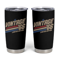 60th Birthday Tumbler Cup Vintage 1966 60 Years Old Birthday USA Stripes