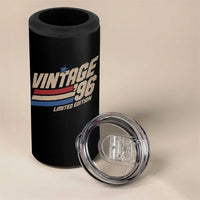 30th Birthday 4 in 1 Can Cooler Tumbler Vintage 1996 30 Years Old Birthday USA Stripes