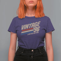30th Birthday T Shirt For Women Vintage 1996 30 Years Old Birthday USA Stripes