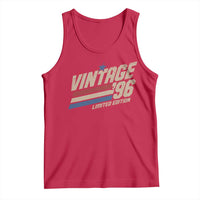 30th Birthday Tank Top Vintage 1996 30 Years Old Birthday USA Stripes