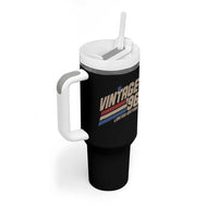 30th Birthday Tumbler With Handle Vintage 1996 30 Years Old Birthday USA Stripes