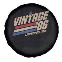 40th Birthday Spare Tire Cover Vintage 1986 40 Years Old Birthday USA Stripes